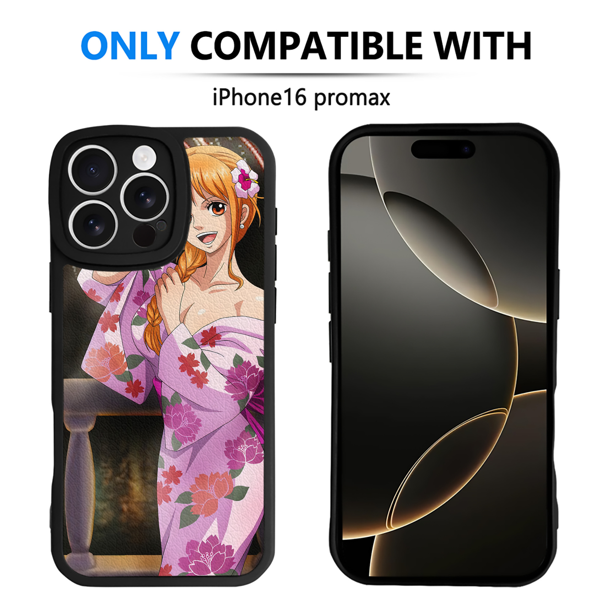 （画像用） ワンピース ONE PIECE 【iPhone 16シリーズ対応】シリコンスマホケース（レザー調） 材質：シリコン